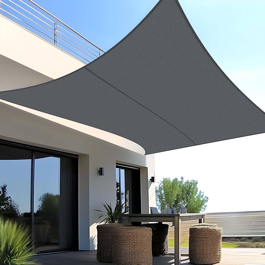 Voile d'ombrage Rectangulaire Anthracite 300g/m2