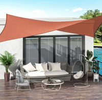 Voile d'ombrage Rectangulaire Terracotta 300g/m2