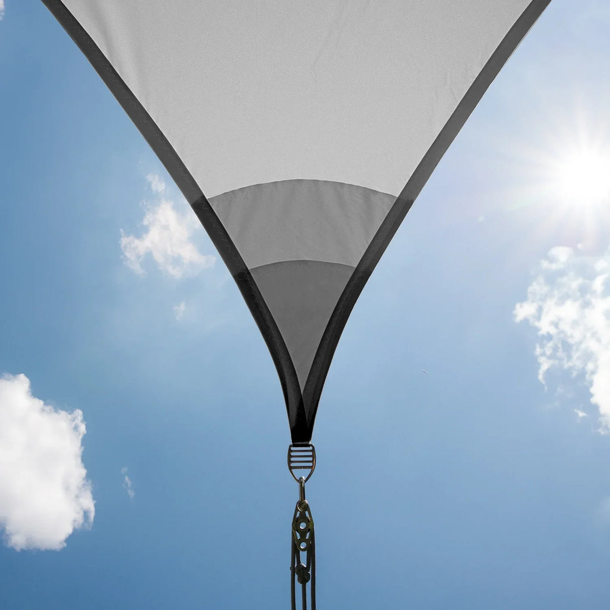 Voile d'ombrage Carré Anthracite 300g/m2