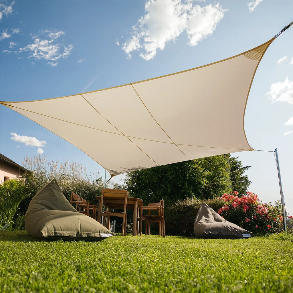 Voile d'ombrage Rectangulaire Beige 300g/m2