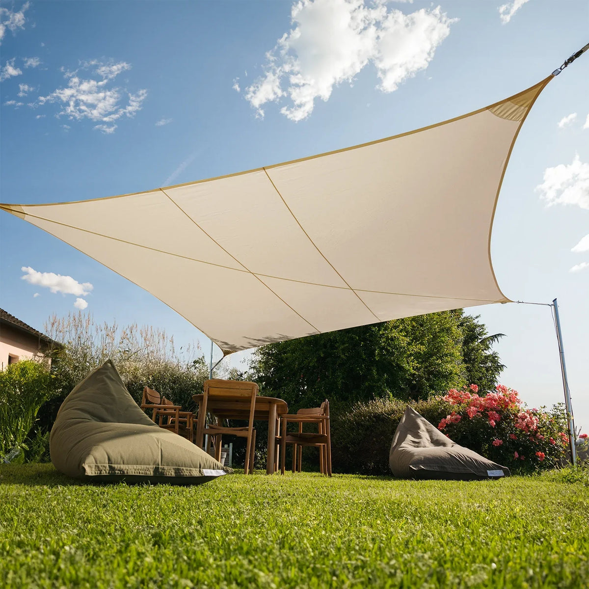 Voile d'ombrage Rectangulaire Beige 300g/m2