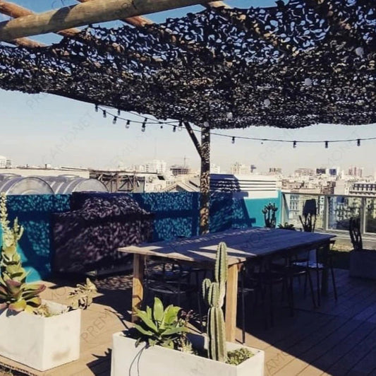 Filet de Camouflage Solidifié Noir - Filets de Camouflage