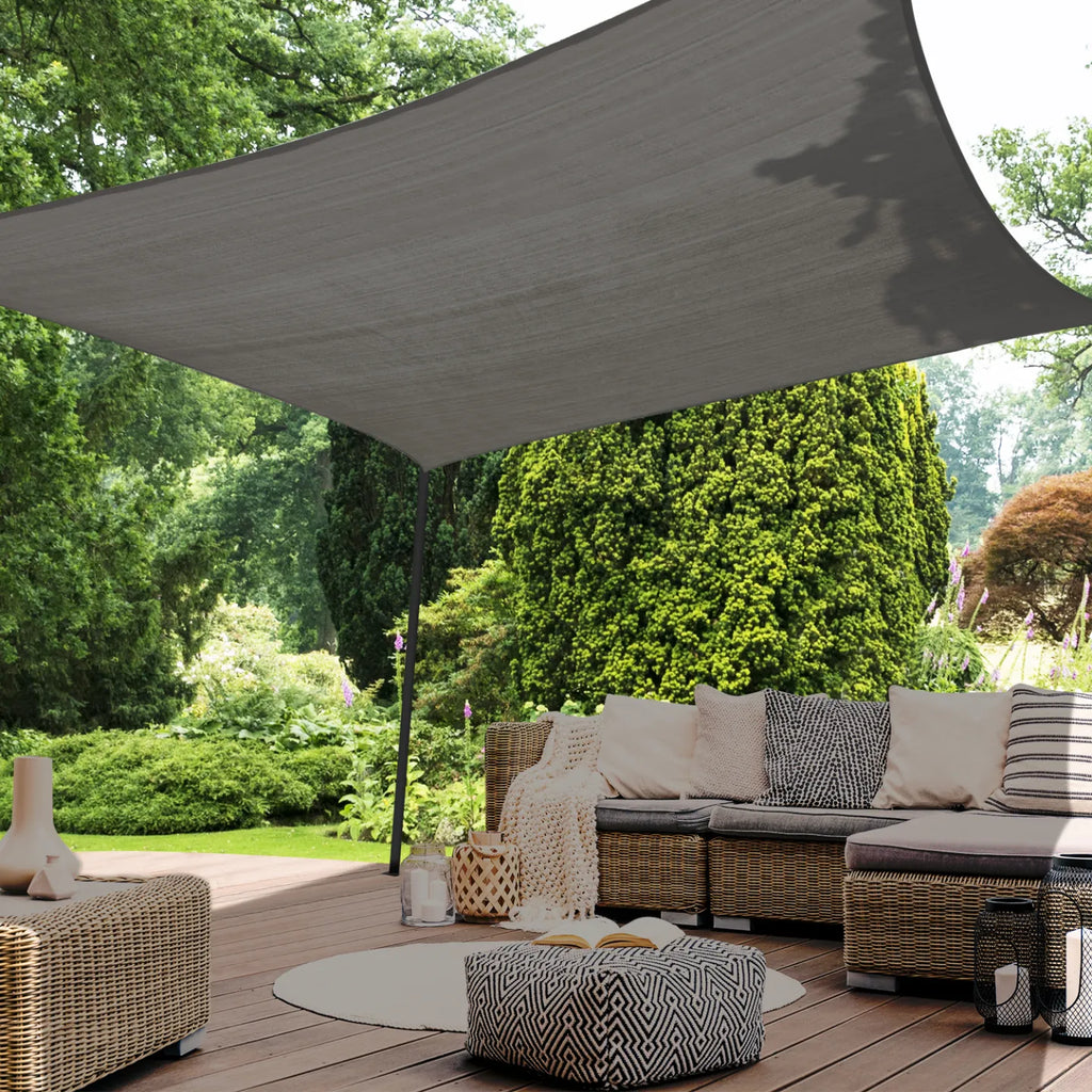 Voile d'ombrage Rectangulaire Grise 300g/m2